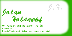 jolan holdampf business card